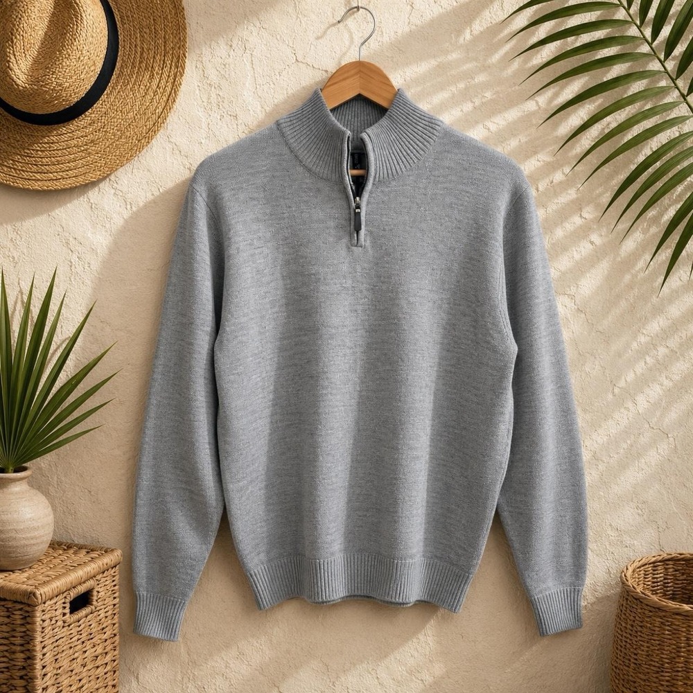True Rock mock neck 1/4-zip sweater